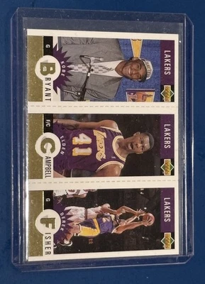 Kobe Bryant 1996 Collectors Choice Mini GOLD Rookie L1 Derek Fisher Team Set - Image 1 of 2