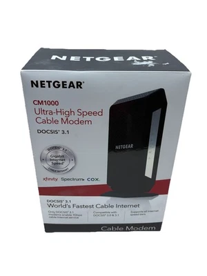 NETGEAR CM1000 Wired-Ethernet (RJ-45) Cable - CM1000100NAS (Black) - Image 1 of 4
