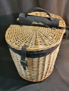 Electra Wicker Saddle Bicycle Baskets Rear Rack Mount (Panniers) Removable Liner - Bild 1 von 17