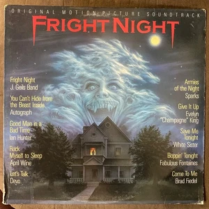 FRIGHT NIGHT Movie Soundtrack - 1985 Private I LP Devo, Ian Hunter… VG+ DISC - Picture 1 of 3