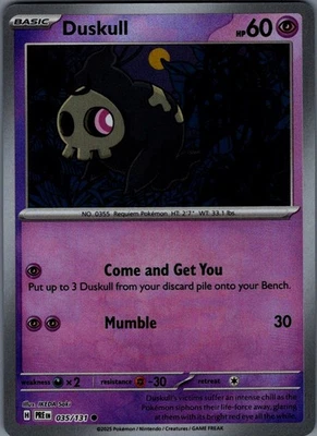 Duskull (Poke Ball Pattern) Common SV: Prismatic Evolutions 035/131 NM - Image 1 of 3