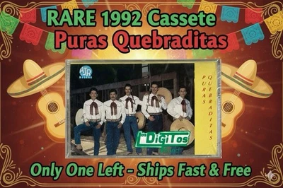 Los DigitOS Band – Puras Quebraditas Cassette 1992 AJR Discos Rare Regional Mex - Image 1 of 4