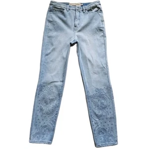 Soft Surroundings Women's Jeans 8P Stitched Ankle Light Wash High Waist Stretch - Picture 1 of 18