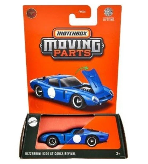 MATCHBOX MOVING PARTS 1/64 BIZZARRINI 5300 GT CORSA REVIVAL JBW98 - Image 1 of 1