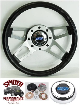 Volante pickup Bronco Ford 1978-1991 azul ovalado 13 1/2" Grand Tour Foto 1 de 4