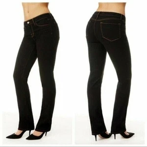 J Brand Womens Scarlett Cigarette Leg Curvy Fit Low Rise Black Jeans 25 NWT $225 - Imagen 1 de 8