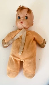 VTG  1974 Mattel Happy Baby Beans Orange  Blue Eyes Red Hair bean bag body - Picture 1 of 9