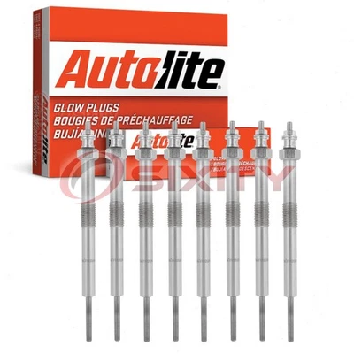 8 pc Autolite Diesel Glow Plugs for 2006 Hummer H1 Ignition Cylinder Engine cb - Image 1 of 4