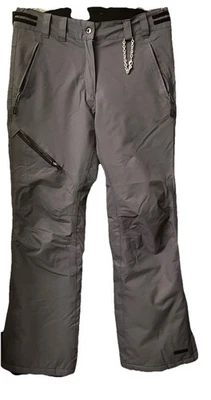 Pantalones de snowboard/esquí Ice Peak para mujer talla 38 gris carbón 3 bolsillos con cremallera Foto 1 de 4