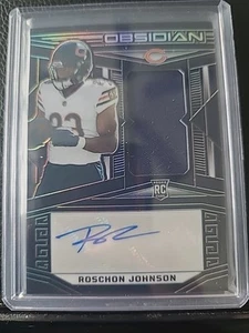 2023 Panini Obsidian Rookie Jersey Autographs Roschon Johnson silver RPA - Picture 1 of 2