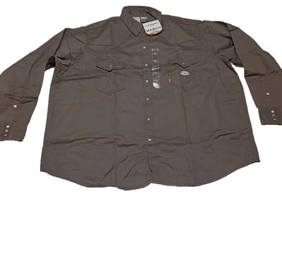Camisa de trabajo Rasco 4XL FR gris liviana para hombre - FR1003KH 7,5 onzas Foto 1 de 4