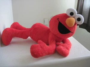 22" Big Fisher-Price Sesame Street ELMO LAYING DOWN Plush Stuffed Animal  - Picture 1 of 3