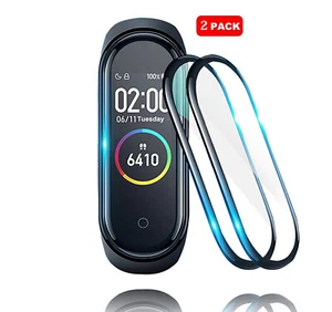2 x für Xiaomi Mi Band 5 Mi Band 3D schwarzer Rand gebogene Film Displayschutzfolie  - Bild 1 von 13
