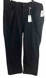Good American Black 302 Woman Denim Jeans Size 20 With Pockets High Rise  - Picture 1 of 11