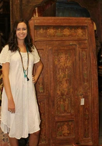 Antique 18C Door Ancient Yoga,Barn Door,Spiritual Indian Tribal HandCARVED DOORS