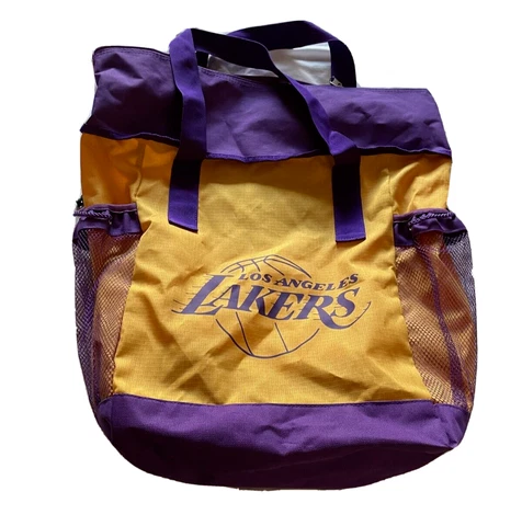 New Los Angeles LA Lakers Season Ticket Holder Gift Tote Bag Yellow & Purple Cover