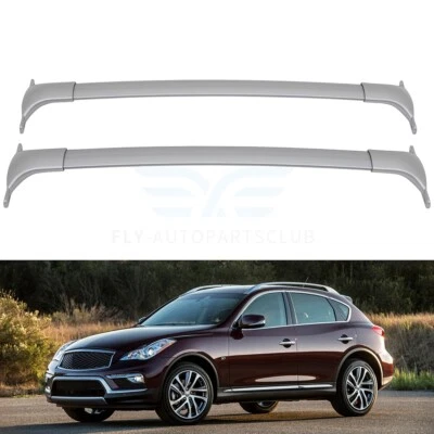 Roof Rack Cross Bars For For 2014-2017 Infiniti QX50 Silver Luggage Carrier Rack - Image 1 of 4