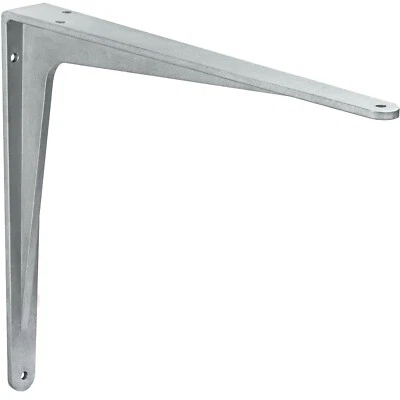 Staffa per Scaffale Schwerlast Console Muro Argento Fisso Angolo - Immagine 1 di 4