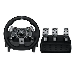 Logitech G920 Driving Force Racing Wheel and Floor Pedals, Real Force Feedbac... - Picture 1 of 9
