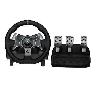 Logitech G920 Driving Force Racing Wheel and Floor Pedals, Real Force Feedbac... - Image 1 of 4