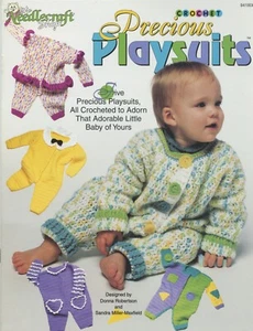 Needlecraft Shop Crochet Pattern Book 941808 Precious Playsuits Baby 12mos-3T - Picture 1 of 1