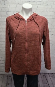 Maurices In Motion Zip-Up Hoodie Lightweight Soft Pink Orange Size Small - Picture 1 of 4