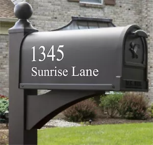 Personalized Mailbox Numbers Vinyl Decals / Stickers - - Picture 1 of 5