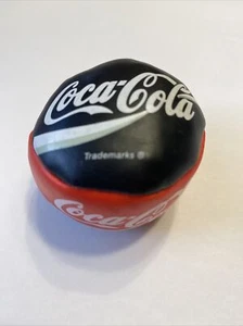 Sacco vintage Coca-Cola Hacky pelle di maiale stile Wham-O 2 pannelli rosso e nero - Foto 1 di 4