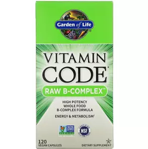 Codice Vitaminico Garden of Life RAW B-Complesso 120 Capsule Vegane - Foto 1 di 2