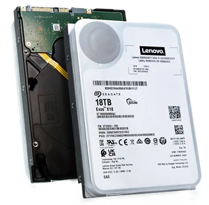 Seagate/Lenovo Exos X18 18TB SAS 12Gb/s 7.2K 3.5" Enterprise HDD - ST18000NM004J - Afbeelding 1 van 3