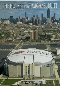 United Center Chicago Illinois Postcard The House Michael Built Bulls Blackhawks - Picture 1 of 2