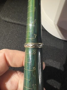 Vintage Sterling Sliver & 10kt Gold Filled Wedding Band Size 7.5 - Picture 1 of 8