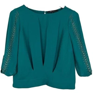 BCBG "Marlene" Damen Bluse Smaragd Schmuck Grün Nietenverzierung Gr. XS - Bild 1 von 10