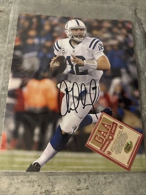 Andrew Luck Indianapolis Colts Autographed Signed 8x10 Photo GAA COA - Stanford - Image 1 of 4