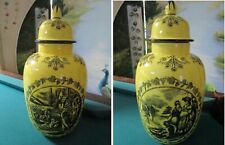 YELLOW LARGE COVERED URN Mottahedeh ITALY DECOR PICK 1