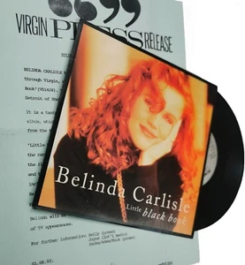 BLEINA CARLISLE 7" Little Black Book VINYL Single + PRESSEMITTEILUNG 1992 UNGESPIELT - Bild 1 von 6