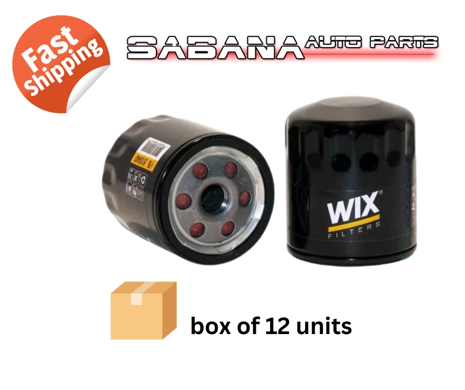Box of 12 Engine Oil Filter Wix 51040 for GM / Daewoo / Isuzu / Jeep / Suzuki - Image 1 of 2
