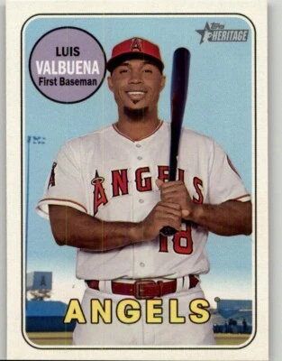 2018 Topps Heritage Luis Valbuena #597 Los Angeles Angels - Image 1 of 2