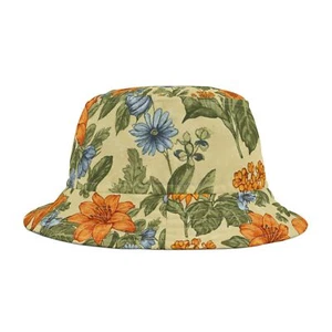 Floral Boho Bucket Hat, Summer Accessory, Beach Hat, Festival Gear, Gift for Her - Picture 1 of 9