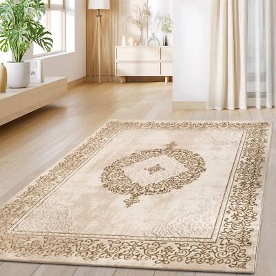 TT Home Tapis de salon Salle à manger Vintage Orient Design abstrait Robuste