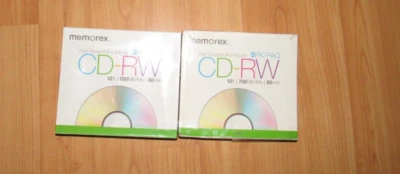 New 9 Pc MEMOREX High Speed CD-RW 5PK - 12X - 700MB - 80min - Image 1 of 4