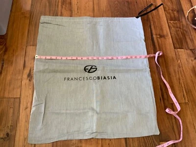 "Francesco Biasia Gris Cordón Bolsa de Almacenamiento Bolso Botas XL Cartera 22""x25""" Foto 1 de 4