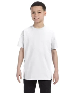 Hanes Youth 100% Cotton Heavy Authentic-T T-Shirt M-54500 - Picture 1 of 70