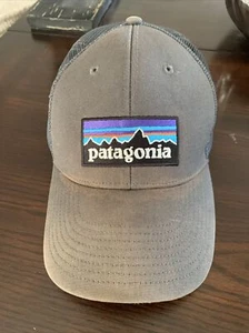 Patagonia Mens Hat Navy Blue Tucker Snapback Mesh Cap One Size Fits Most - Picture 1 of 8