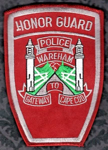 Wareham Massachusetts Polizei Schulteraufnäher Ehrengarde - Bild 1 von 2