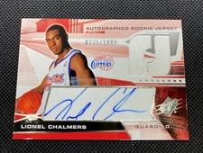 2004-05 SPx Rookie/1999 Lionel Chalmers AU Auto RC Jersey #121