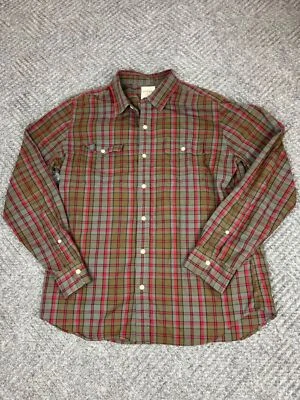 Fossil 54 Button Up Shirt Mens Large Plaid Long Sleeve Classic Adult - Image 1 of 4