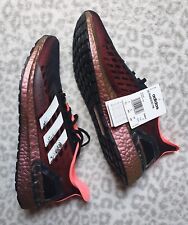 Adidas Ultraboost PB Size UK 8 White Black Red Signal Pink Pearlescent Midsole