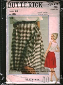 3479 Vintage Butterick Sewing Pattern Misses 1960s Pleated Skirt Casual OOP 28" - Picture 1 of 2