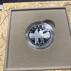 2004 Lewis & Clark Coin and Pouch Set Outer Box Has Issues Item 9666 - Picture 1 of 11
